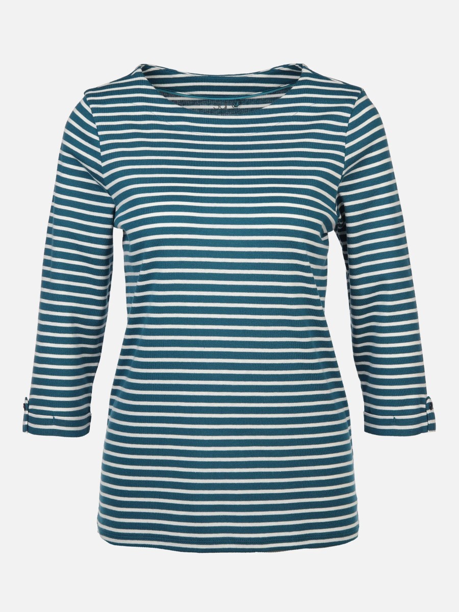 Frauen Sure Shirts & Tops | Damen Sweatshirt Im Streifenlook