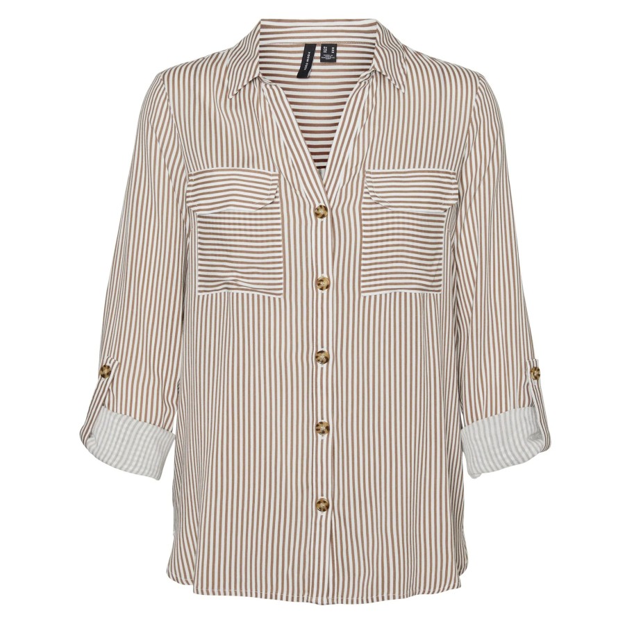 Frauen Vero Moda Blusen | Vero Moda Vmbumpy L/S Shirt New Bluse