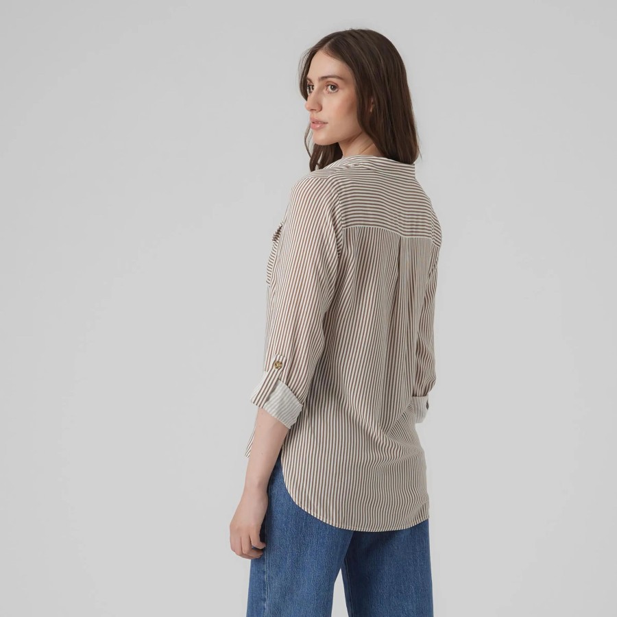 Frauen Vero Moda Blusen | Vero Moda Vmbumpy L/S Shirt New Bluse