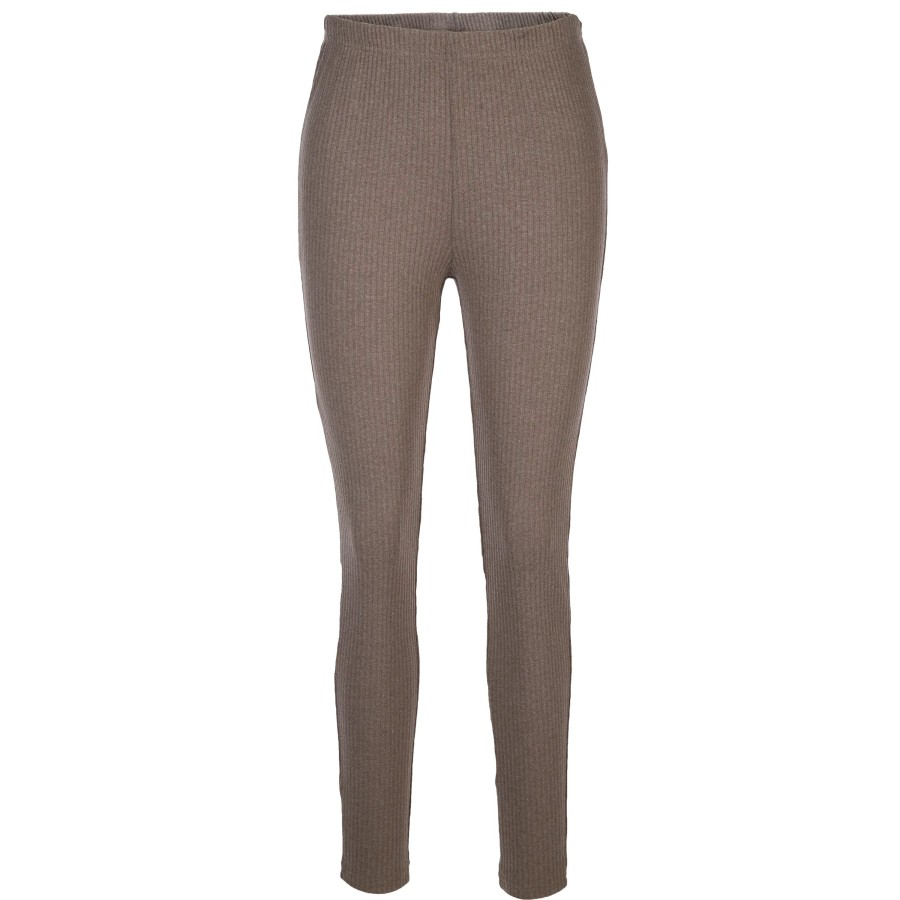 Frauen Sure Hosen | Damen Strick-Leggings In Rippoptik