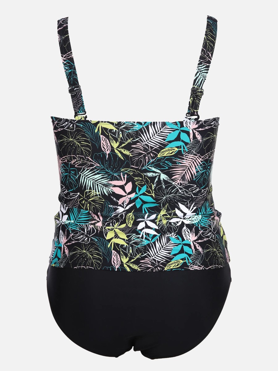 Frauen Sonja Blank Bade & Strandmode | Grose Grosen Tankini Mit Alloverprint