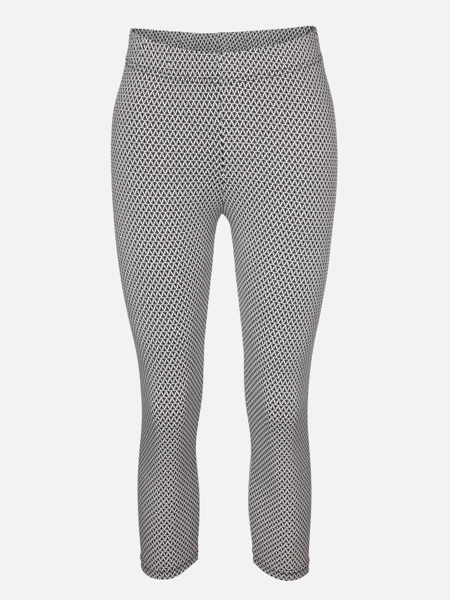 Frauen Sure Hosen | Damen Capri Leggings Mit Minimalprint