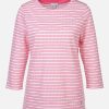 Frauen Sure Pullover & Cardigans | Damen Struktur Shirt Mit 3/4 Arm