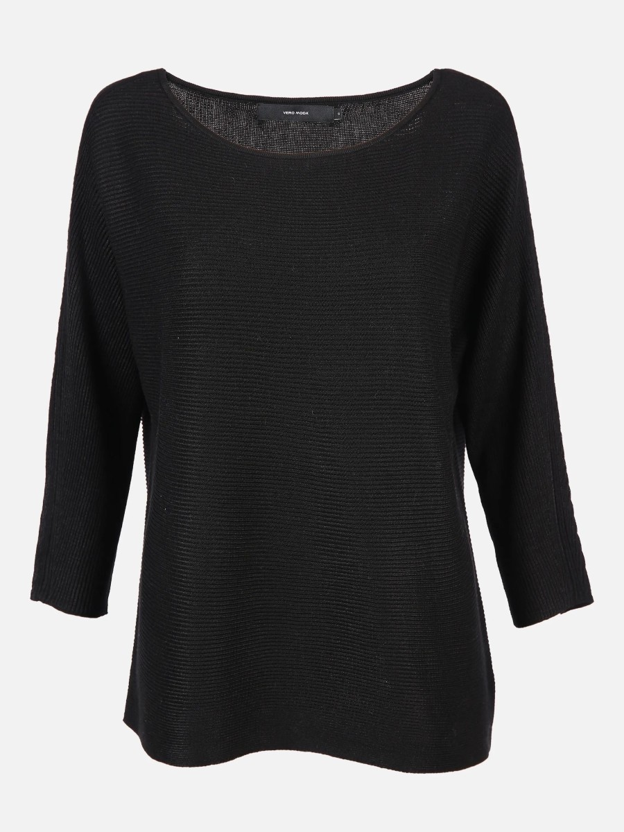 Frauen Vero Moda Pullover & Cardigans | Vero Moda Vmnora 3/4 Boatneck B Strickpullover