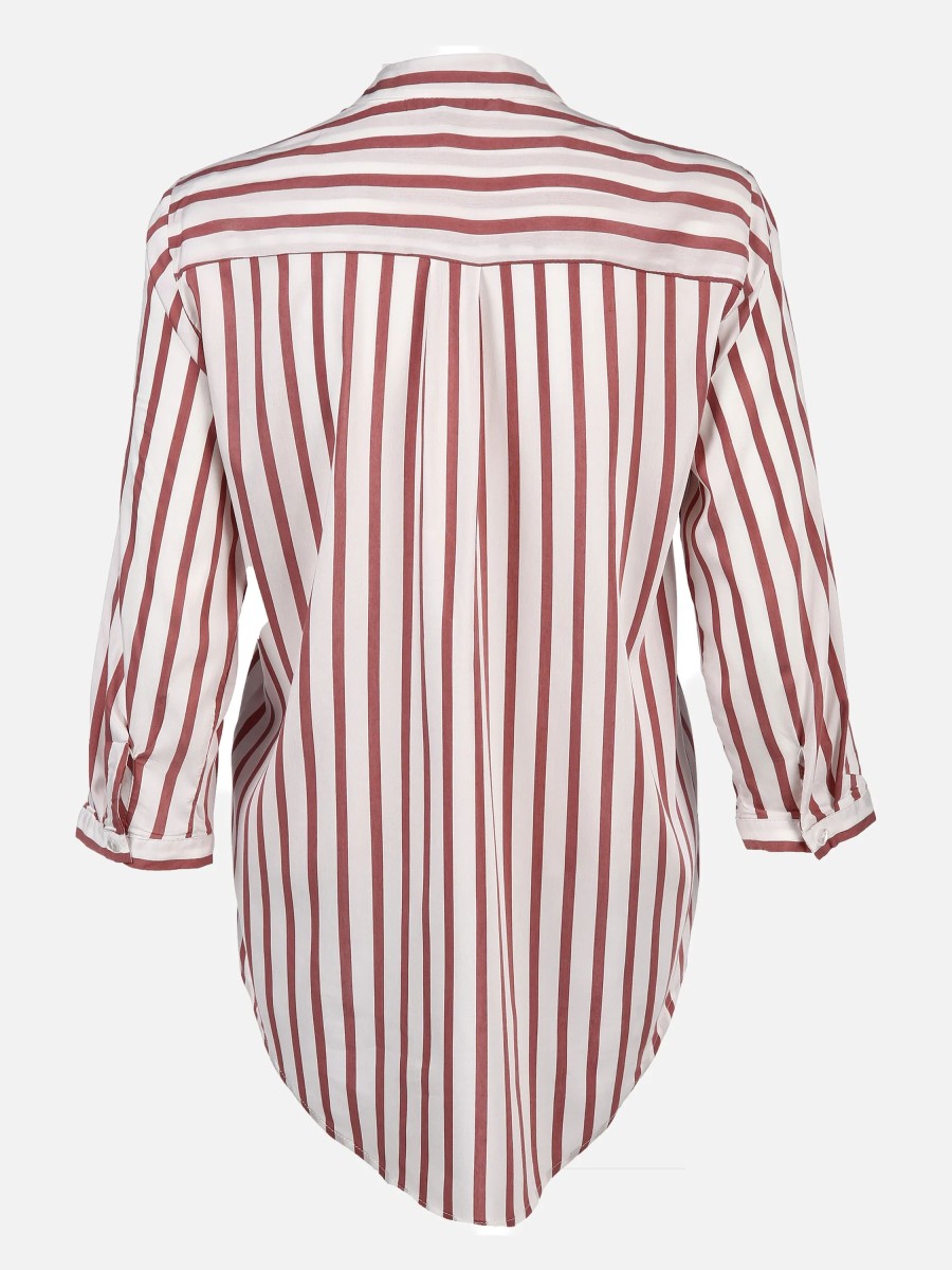 Frauen Vero Moda Blusen | Vero Moda Vmerika Stripe 3/4 Sh Bluse Mit 3/4 Arm