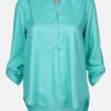 Frauen Sure Blusen | Damen Bluse Mit Knopfen Und 3/4 Armel