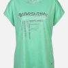 Frauen Lisa Tossa Shirts & Tops | Damen Shirt Mit Frontprint Und Glitzersteinchen