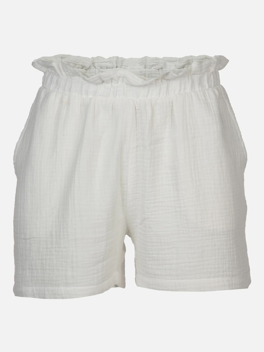 Frauen Jacqueline Hosen | Damen Shorts In Waffelstruktur