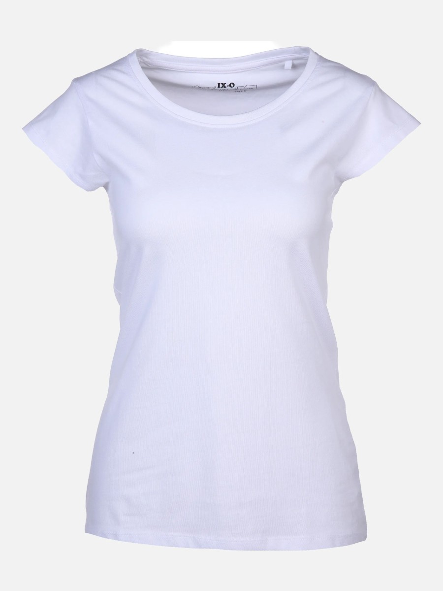 Frauen IX-O Shirts & Tops | Damen T-Shirt Unifarben