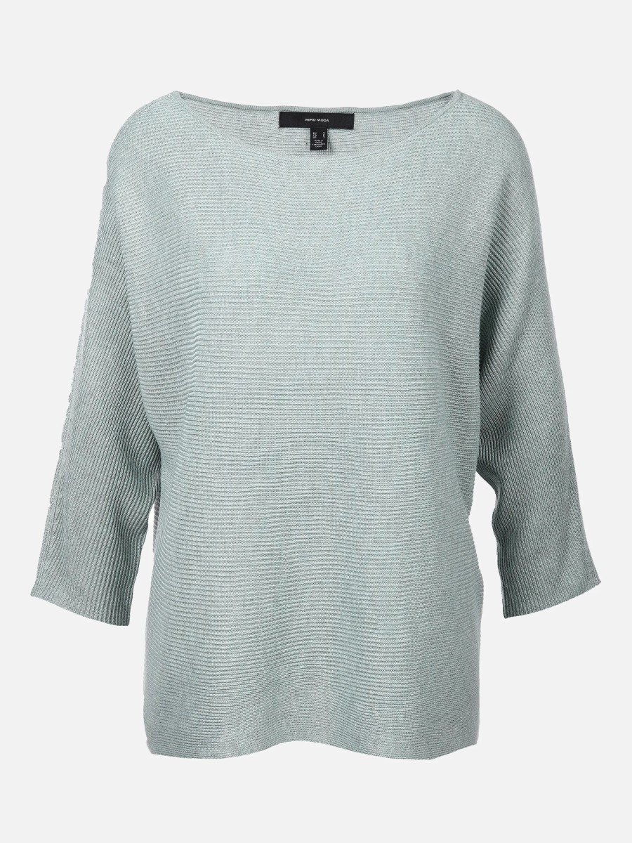 Frauen Vero Moda Pullover & Cardigans | Vero Moda Vmnora 3/4 Boatneck B Strickpullover