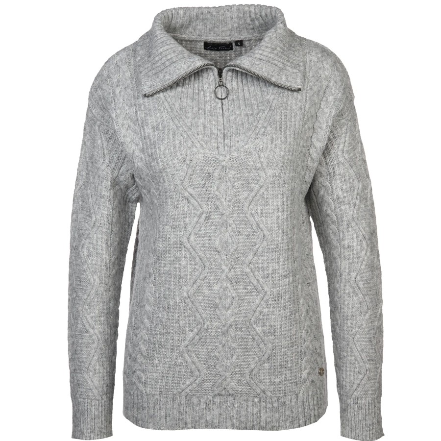 Frauen Lisa Tossa Pullover & Cardigans | Damen Stricktroyer Meliert