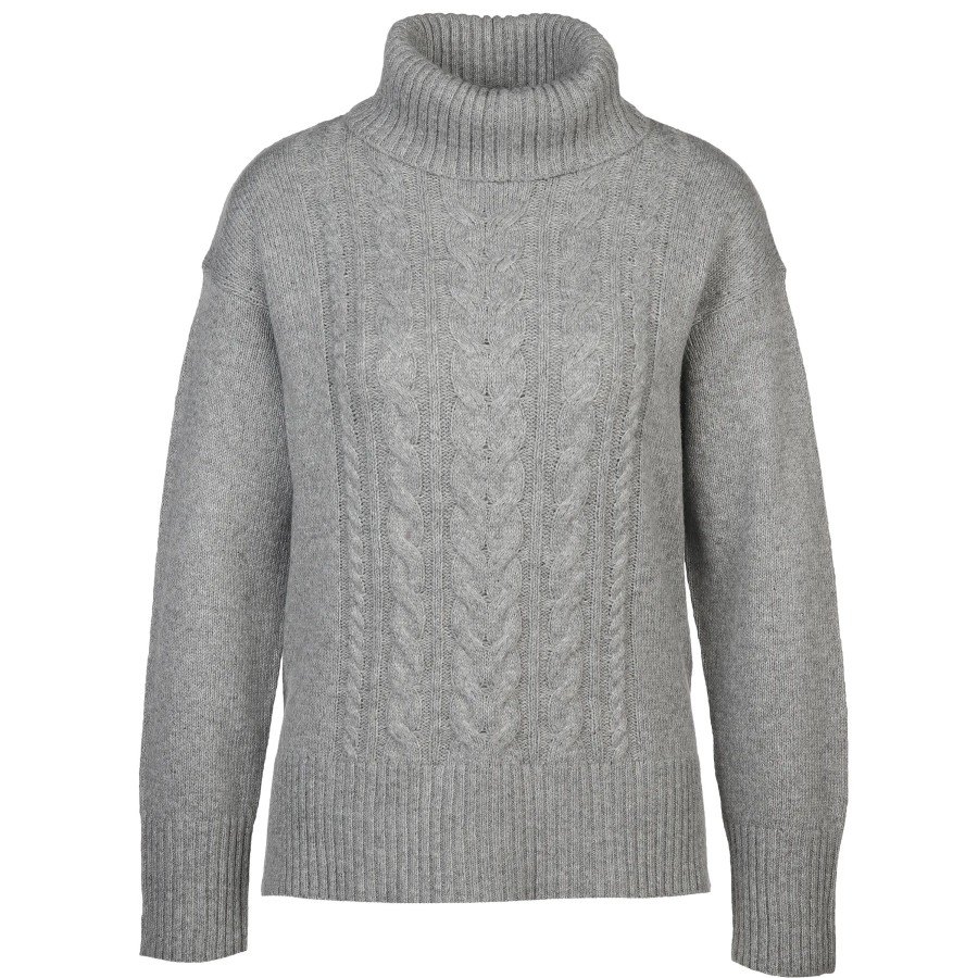 Frauen Tom Tailor Pullover & Cardigans | Damen Pullover Mit Rollkragen Und Zopfmuster