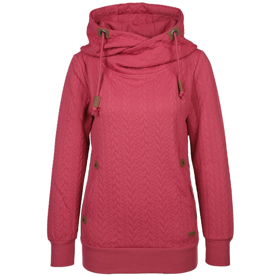 Frauen Hailys Pullover & Cardigans | Damen Hoodie Mit Kunstlederdetails