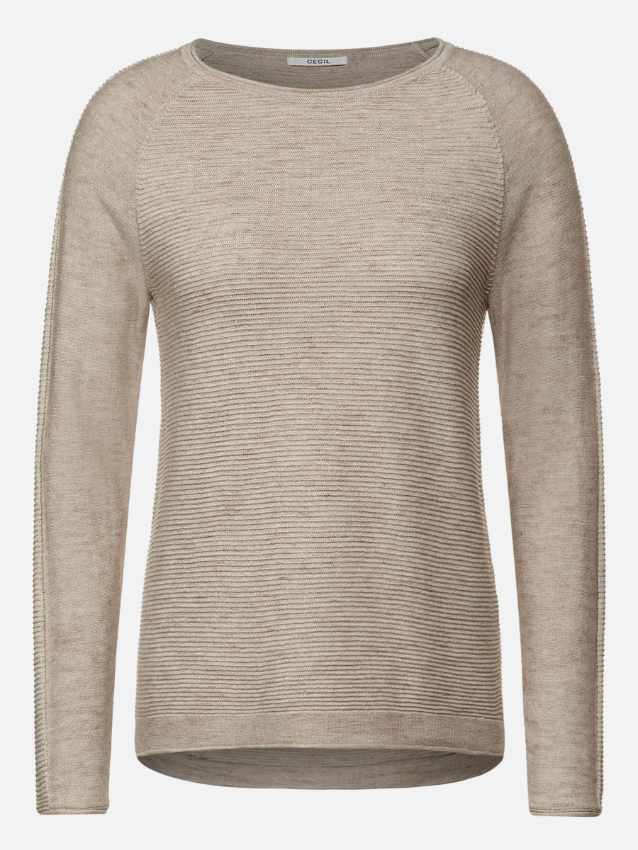 Frauen Cecil Pullover & Cardigans | Damen Pullover In Melierter Optik