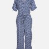 Frauen Lisa Tossa Kleider & Jumpsuits | Damen Jumpsuit Im Minimalprint