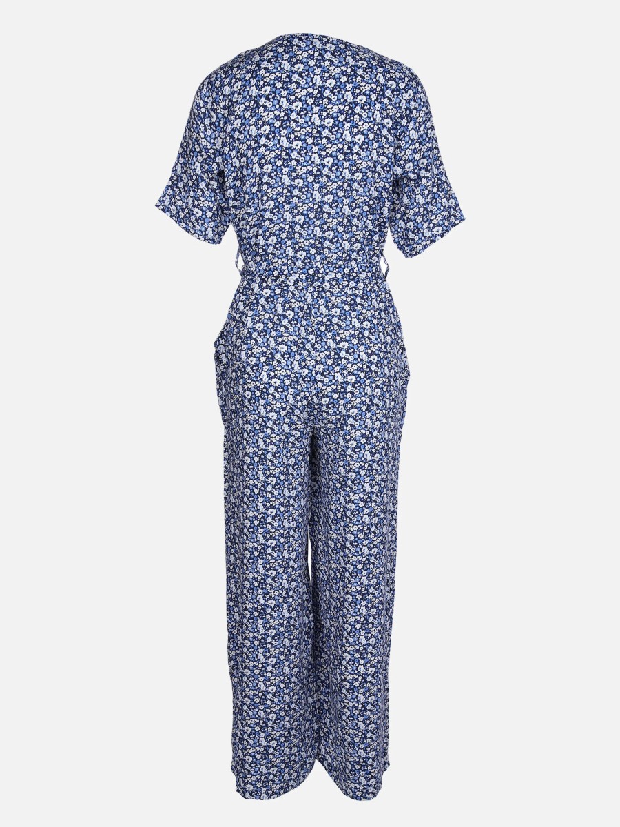 Frauen Lisa Tossa Kleider & Jumpsuits | Damen Jumpsuit Im Minimalprint