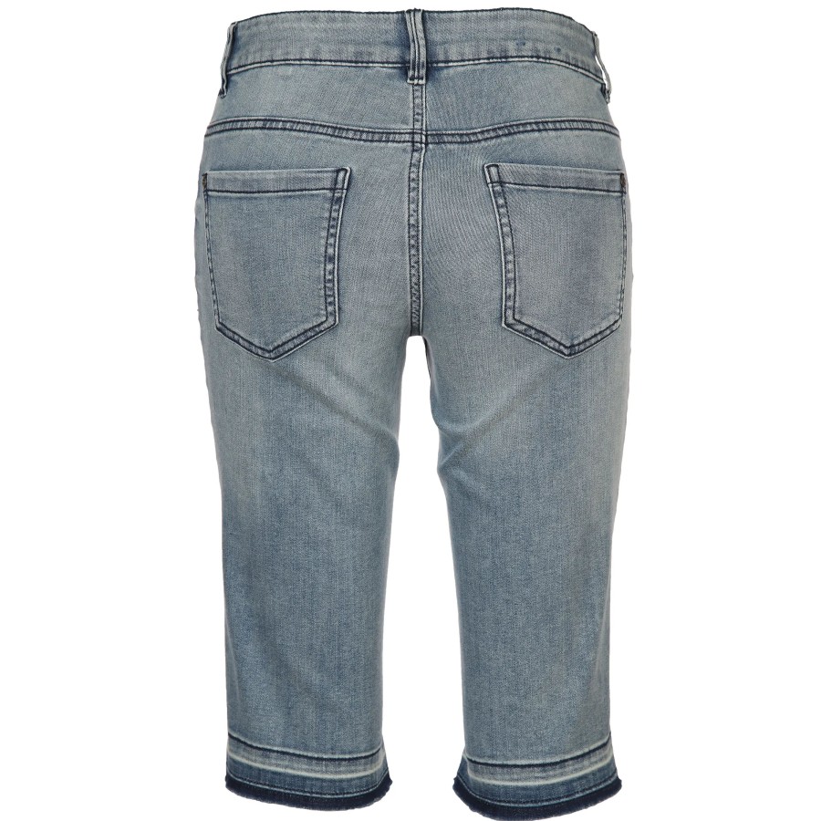 Frauen Tom Tailor Hosen | Damen Bermuda Mit Saumkante