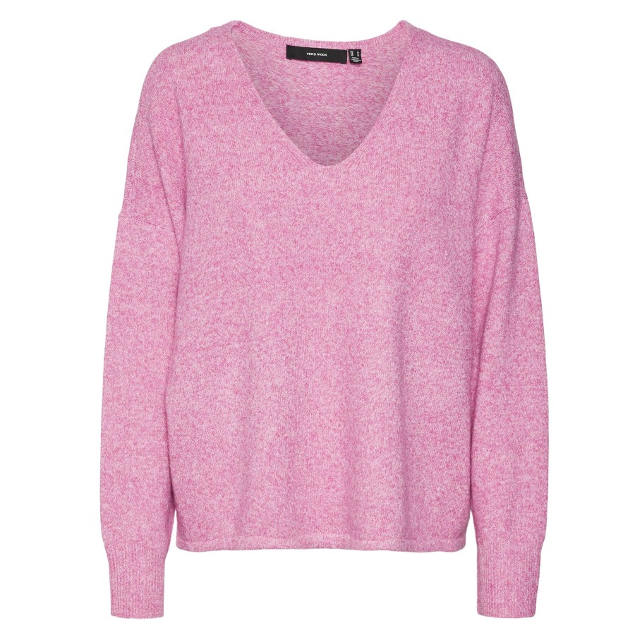 Frauen Vero Moda Pullover & Cardigans | Vero Moda Vmdoffy Ls V-Neck Blo Strickpullover