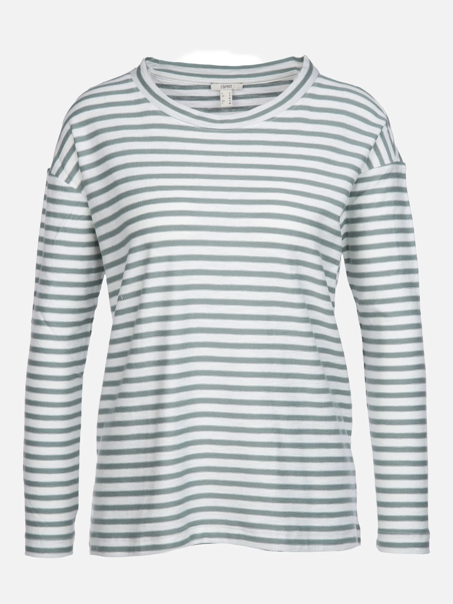 Frauen Esprit Shirts & Tops | Damen Shirt Mit Streifen