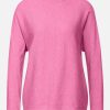 Frauen Street One Pullover & Cardigans | Damen Feinstrick-Pullover Mit Stehkragen