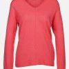 Frauen Tom Tailor Pullover & Cardigans | Damen Strickpullover Mit V-Ausschnitt