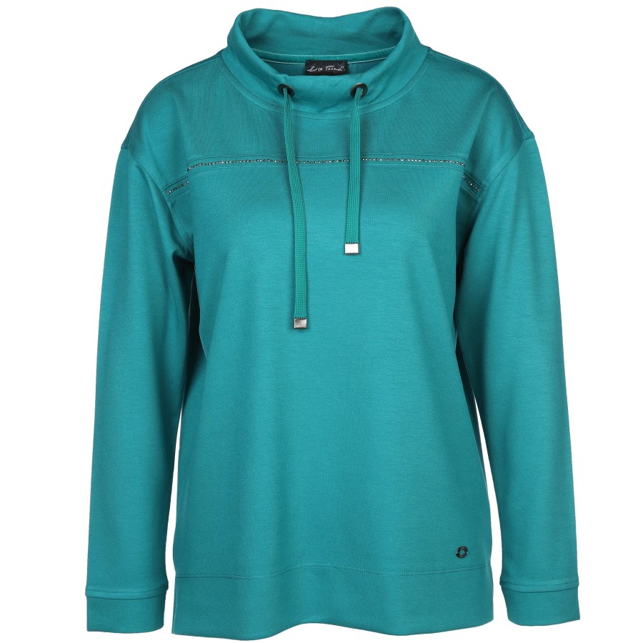 Frauen Lisa Tossa Pullover & Cardigans | Damen Sweatshirt Mit Glitzersteinchen