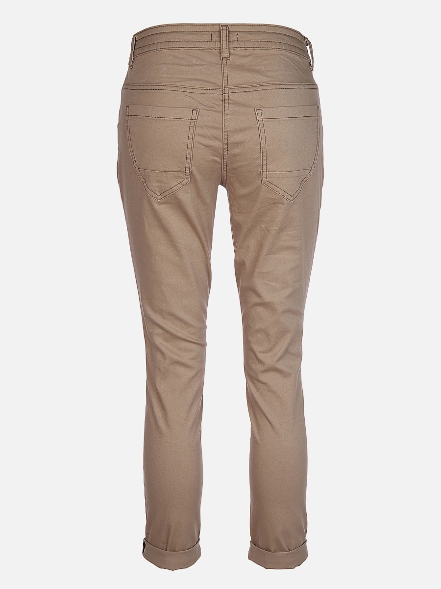 Frauen Tom Tailor Hosen | Damen Hose Mit Mit Kordelzug In Der Taille