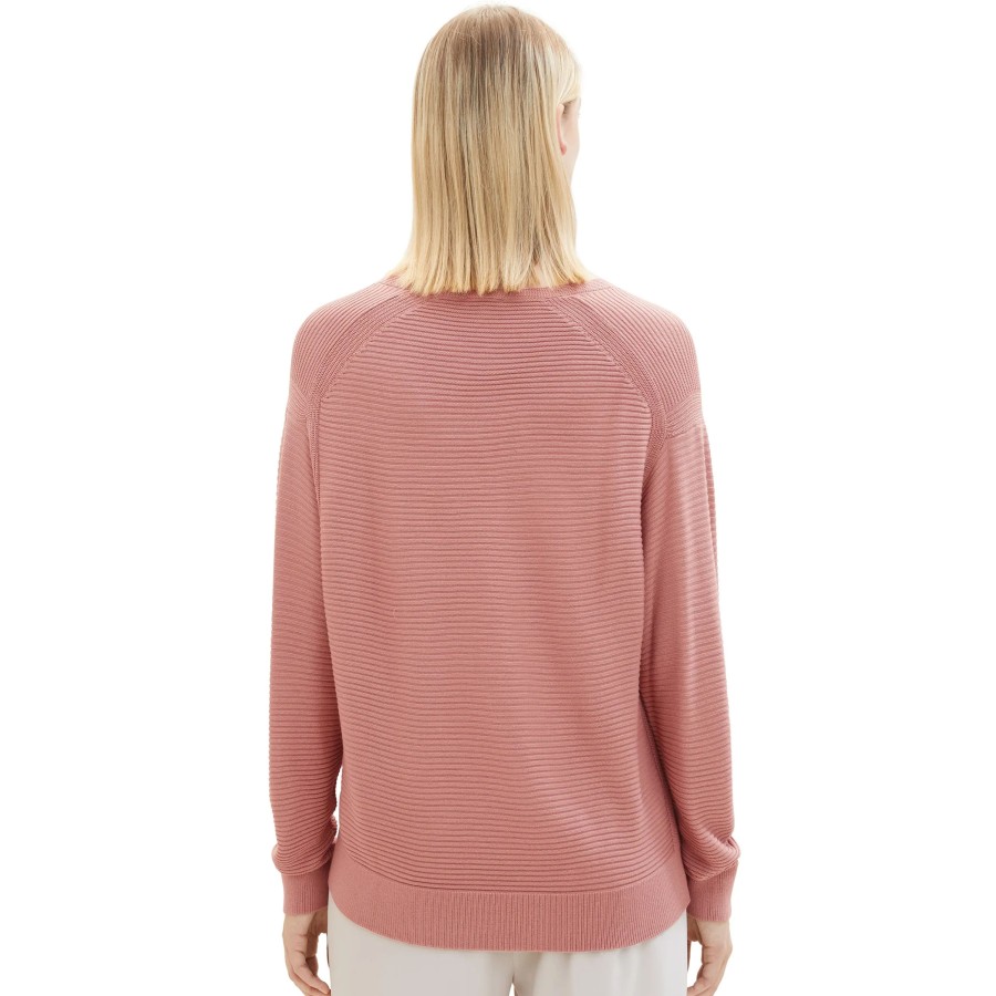 Frauen Tom Tailor Pullover & Cardigans | Damen Pullover Mit V-Ausschnitt