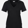 Frauen Tom Tailor Shirts & Tops | Damen T-Shirt Mit Polokragen