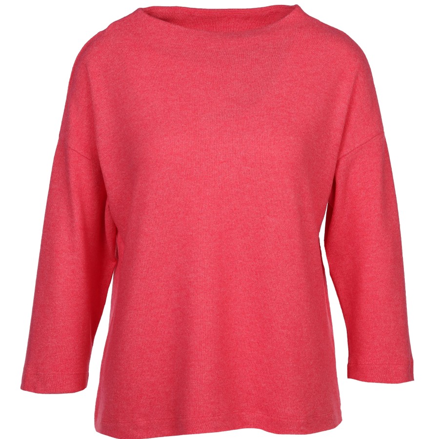 Frauen Sure Shirts & Tops | Damen Flauschshirt Meliert