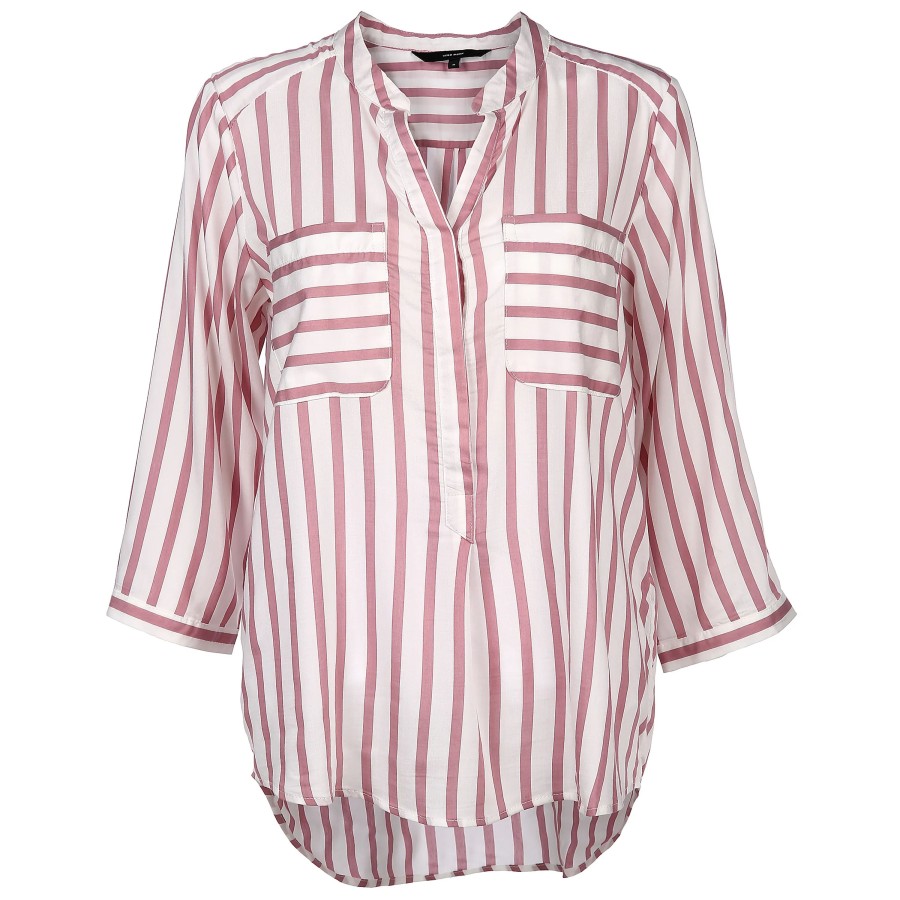 Frauen Vero Moda Blusen | Vero Moda Vmerika Stripe 3/4 Sh Bluse