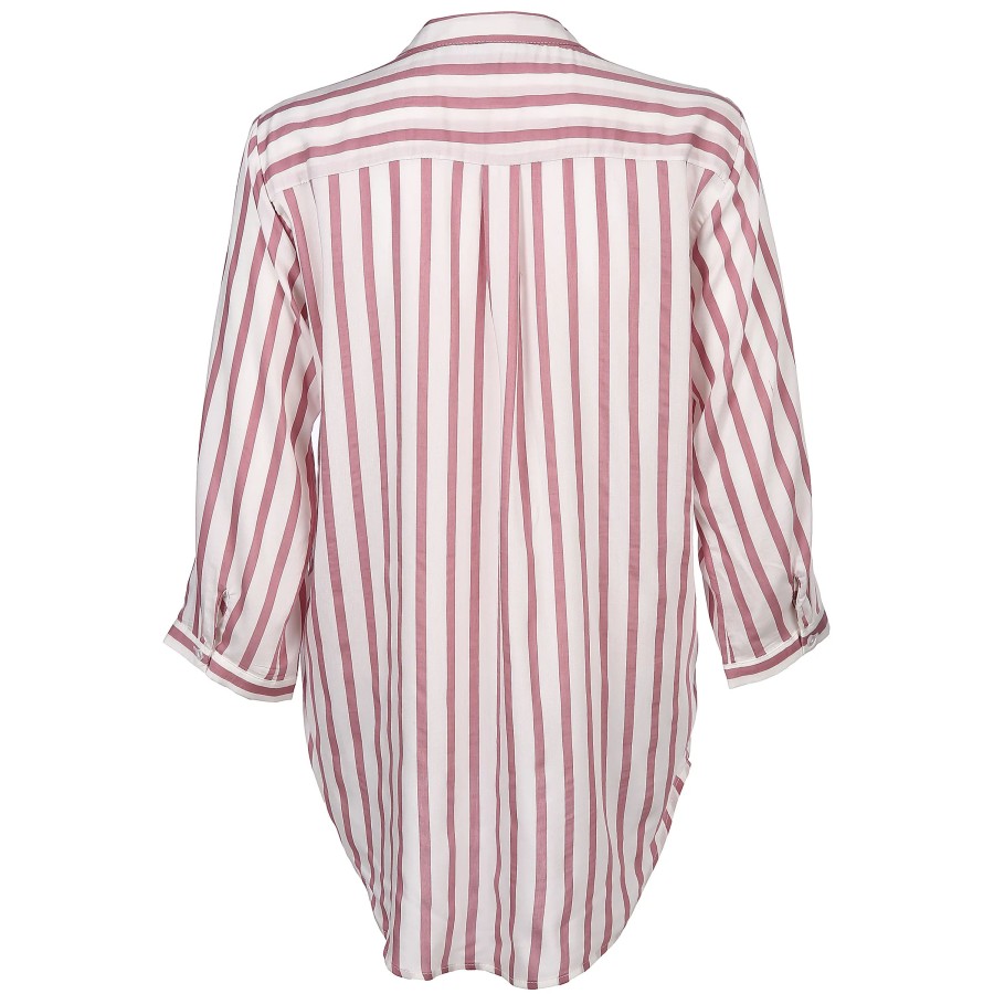 Frauen Vero Moda Blusen | Vero Moda Vmerika Stripe 3/4 Sh Bluse