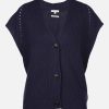 Frauen Tom Tailor Pullover & Cardigans | Damen Strickjacke Ohne Arm