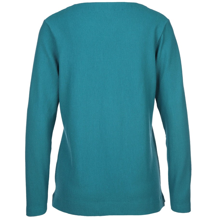 Frauen Lisa Tossa Pullover & Cardigans | Damen Struktursweatshirt Mit Langem Arm