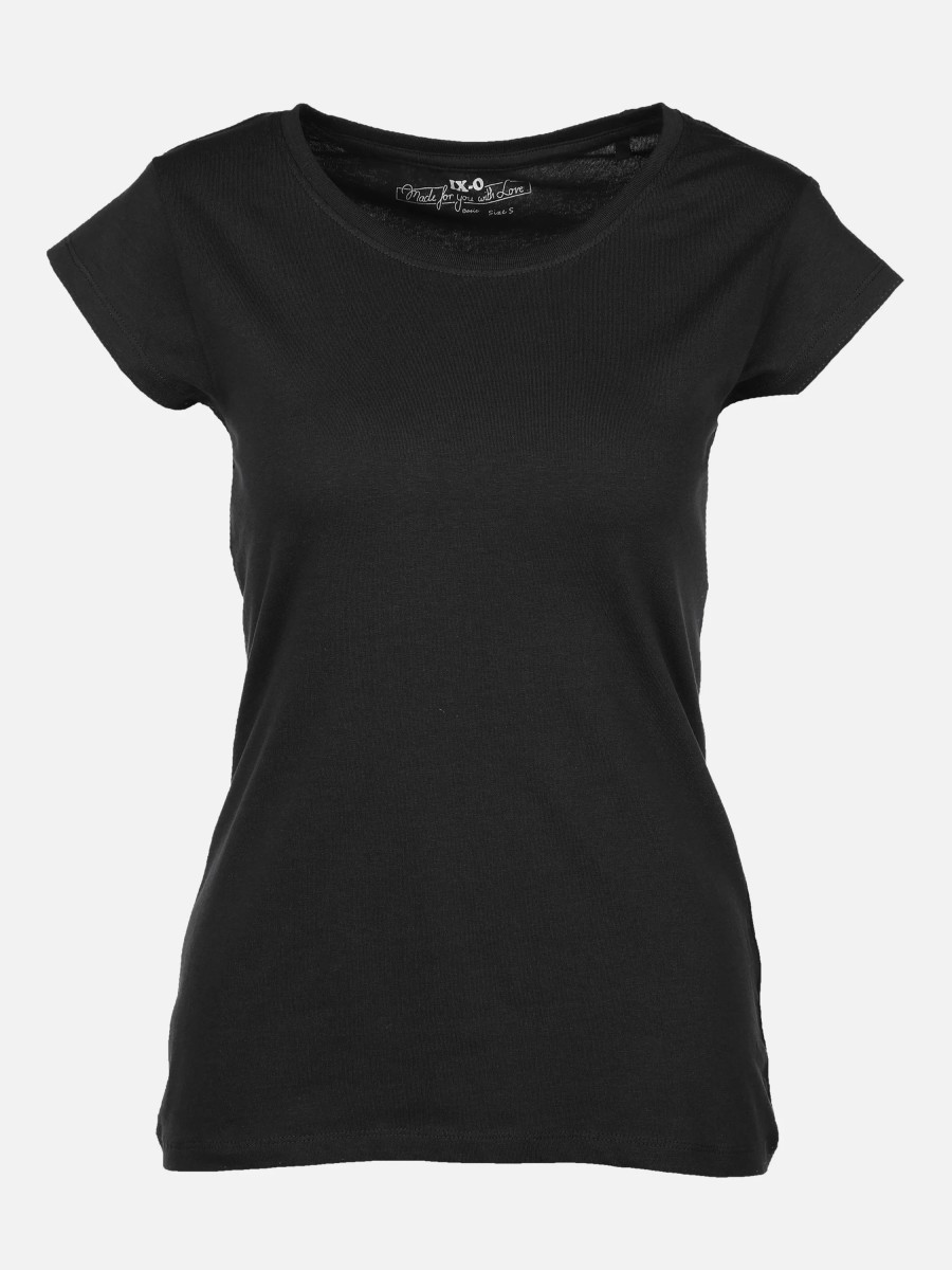 Frauen IX-O Shirts & Tops | Damen T-Shirt Unifarben