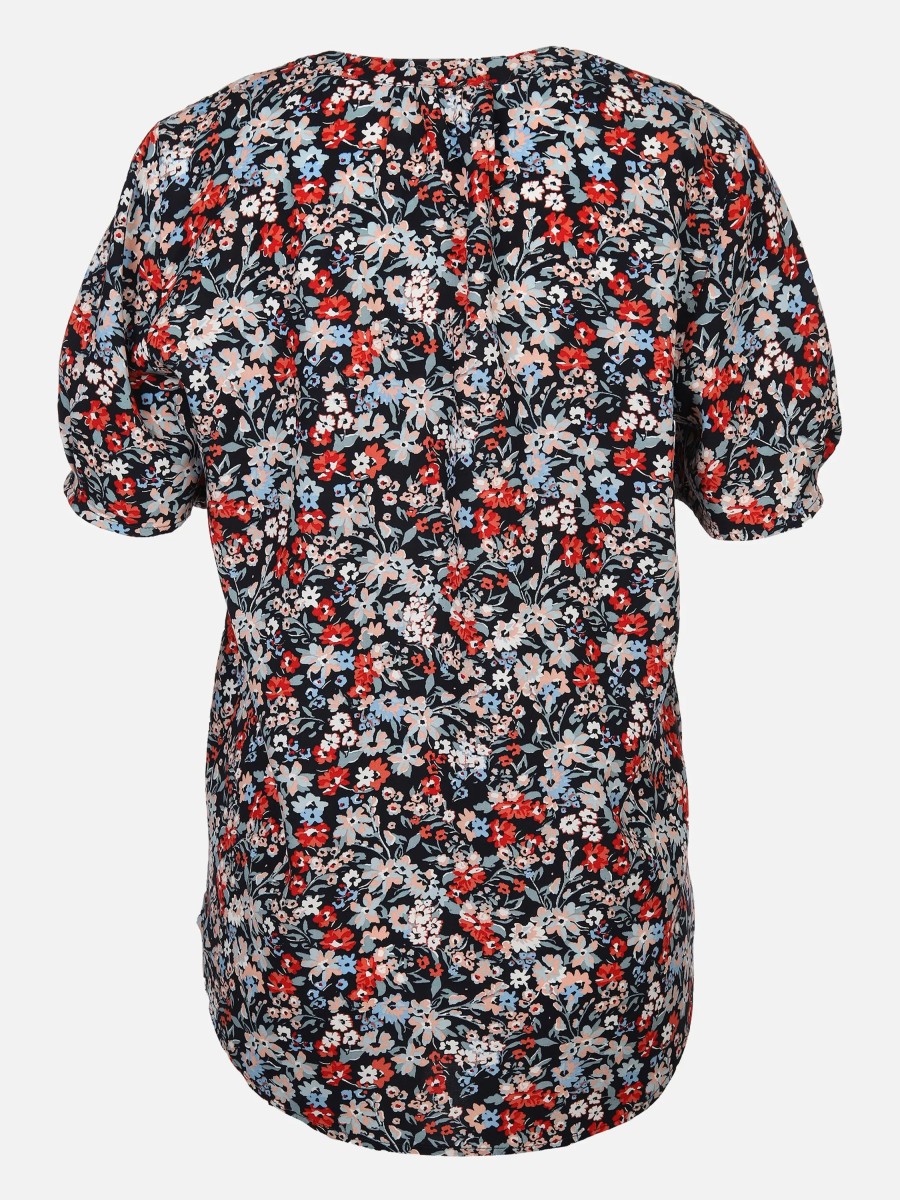 Frauen Esprit Blusen | Damen Blusenshirt Im Blumenprint