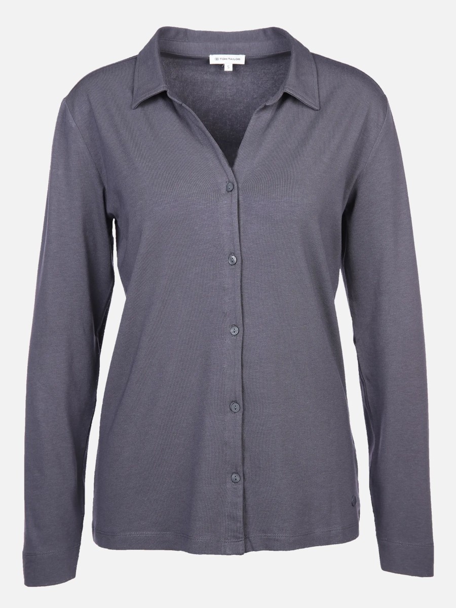 Frauen Tom Tailor Shirts & Tops | Damen Blusenshirt Unifarben