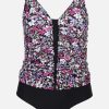 Frauen Sonja Blank Grose Grosen | Grose Grosen Tankini Mit Blumendessin