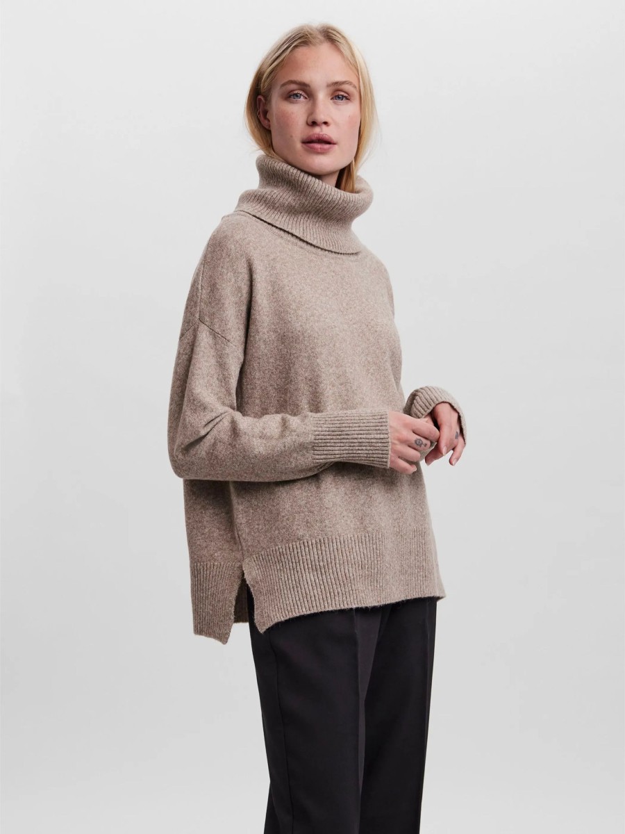 Frauen Vero Moda Pullover & Cardigans | Vero Moda Vmdoffy Ls Cowlneck B Pullover