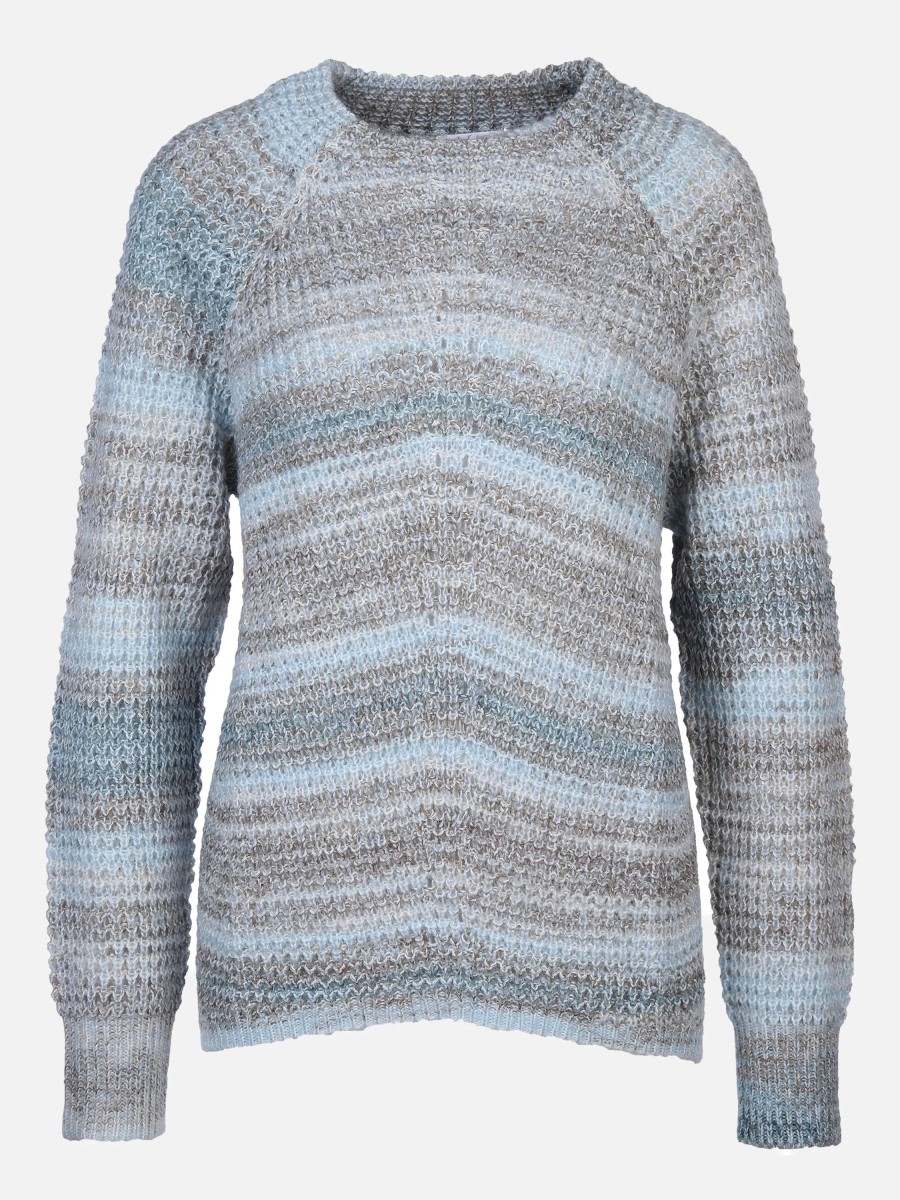 Frauen Lisa Tossa Pullover & Cardigans | Damen Strickpullover In Melierter Optik