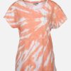 Frauen Sure Shirts & Tops | Damen T-Shirt Im Batikdessin Und Strasssteinchen